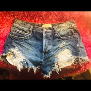Free People size 27 jean shorts NWOT